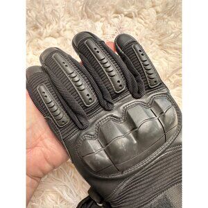 Tactical Gloves Mens Large Adjustable Wrist Protection Black Hunting Combat